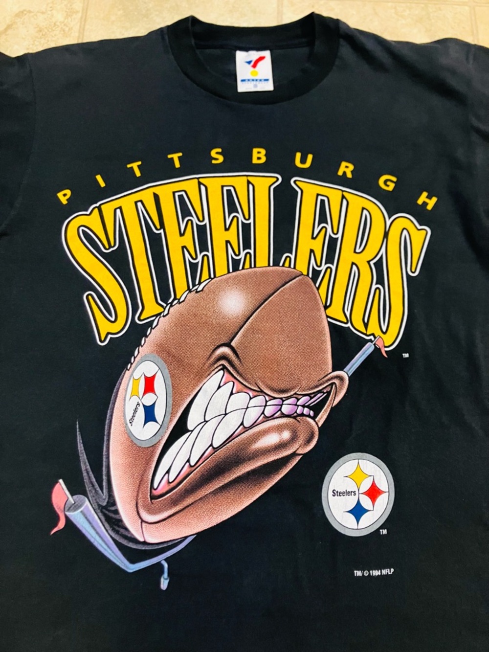 Vintage Pittsburgh Steelers 1994 Artex NFL T Shirt Size M Unique Rare Find